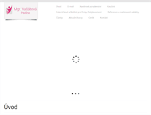 Tablet Screenshot of pavlinavasatova.com